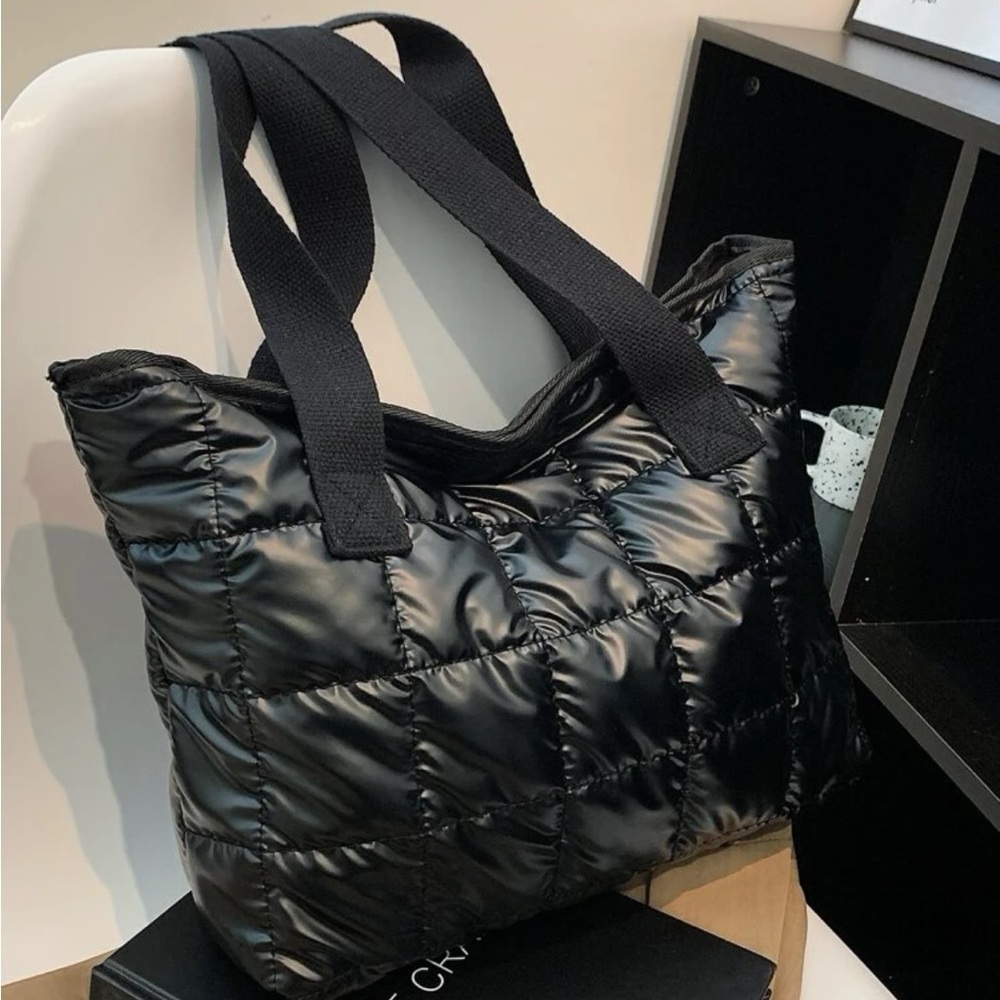 Quilted Block Tote Bag